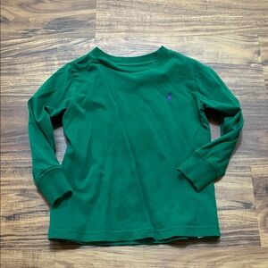 Ralph Lauren Green Long Sleeve Kids Tee